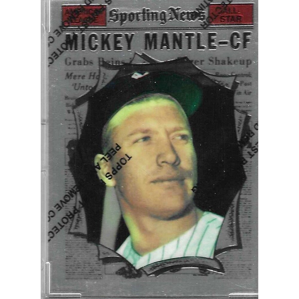 Mickey Mantle 1997 Topps Finest 1961 Topps #578 All Star Reprint Yankees